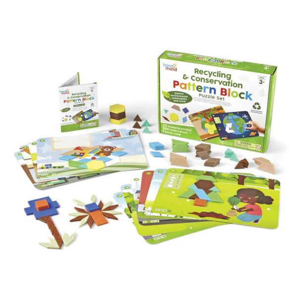 Recycling & Conservation Pattern Block Puzzle Set