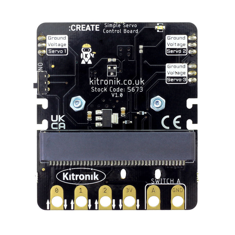 Kitronik Simple Servo Control Board for BBC micro:bit