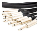 Pro Neutrik 8-way unbalanced jack loom - 4m