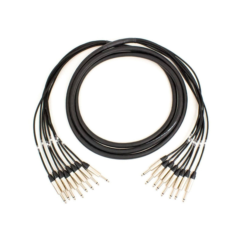 Pro Neutrik 8-way unbalanced jack loom - 4m