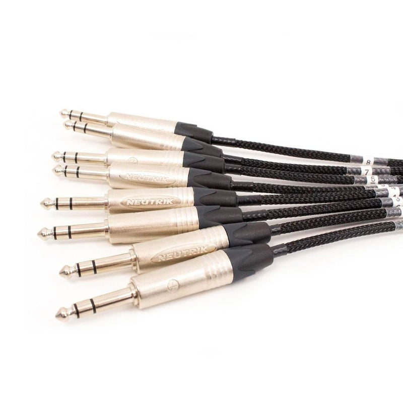 Pro Neutrik 8-way balanced jack loom - 5m