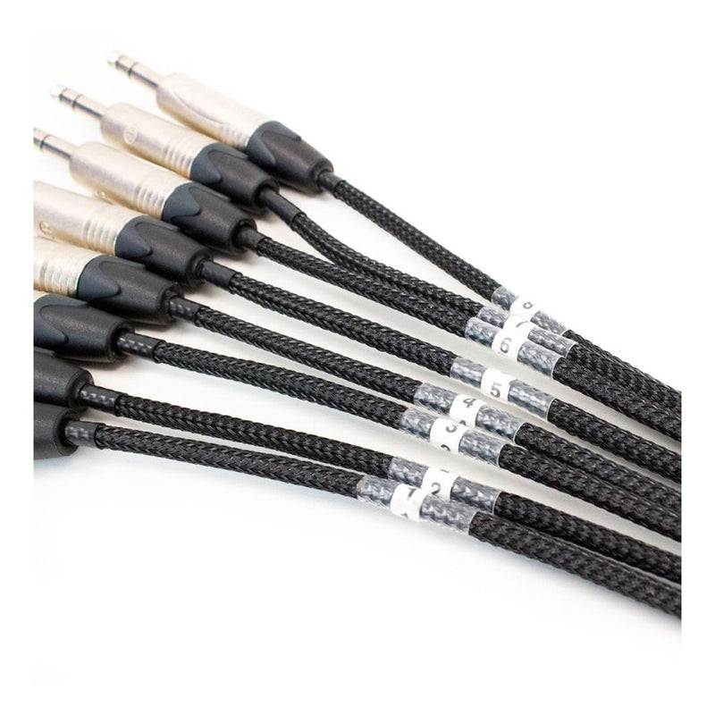 Pro Neutrik 8-way balanced jack loom - 5m