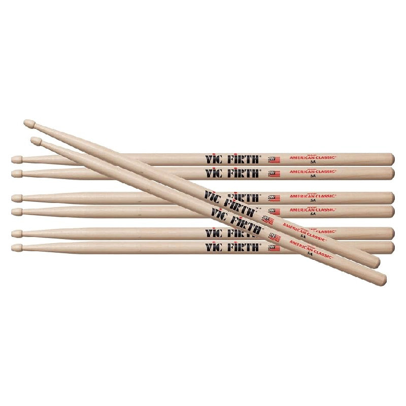 Vic Firth American Classic 5A drumsticks value pack - A1
