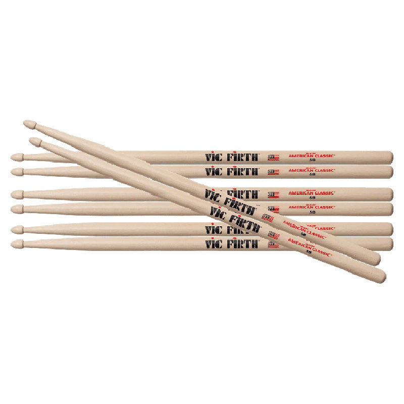 Vic Firth American Classic 5B drumsticks value pack - A1