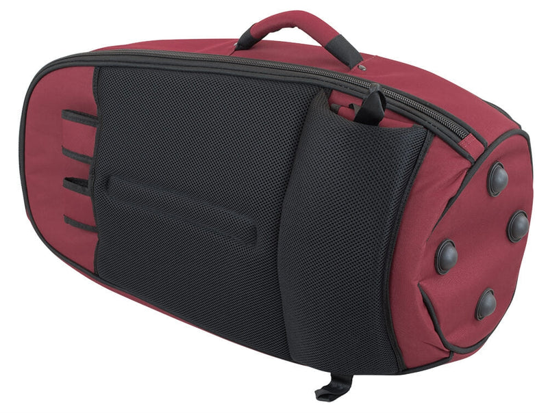 Tom & Will baritone horn gig bag - Burgundy with grey interior