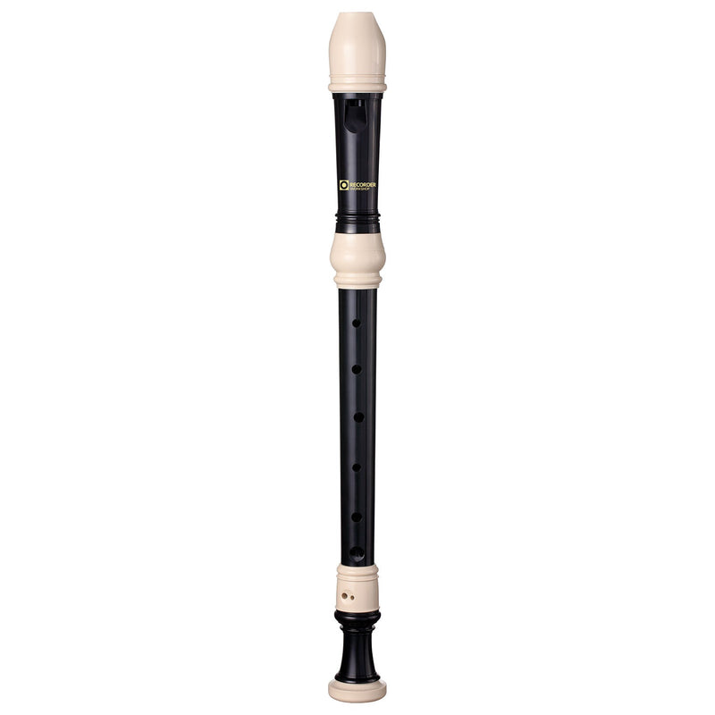 Recorder Workshop Treble Recorder And Bag - Black With White Trim