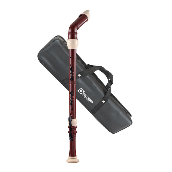 Recorder Workshop Simulated Rosewood And Ivory Bass Recorder