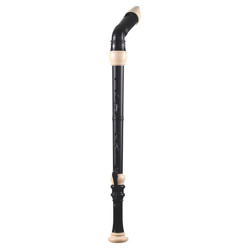 Recorder Workshop Bass Recorder And Bag - Black With White Trim