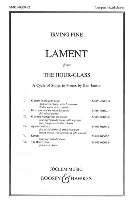 Fine: Lament (no 5 from The Hour-Glass)