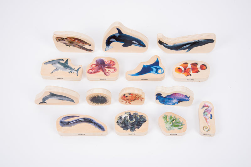 WOODEN SEA LIFE BLOCKS