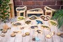 WOODEN REPTILE & AMPHIBIAN BLOCKS