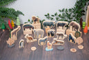 WOODEN WILD ANIMAL BLOCKS