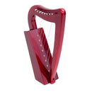MMX "miniature" 8C folk harp in metallic red - 8 strings