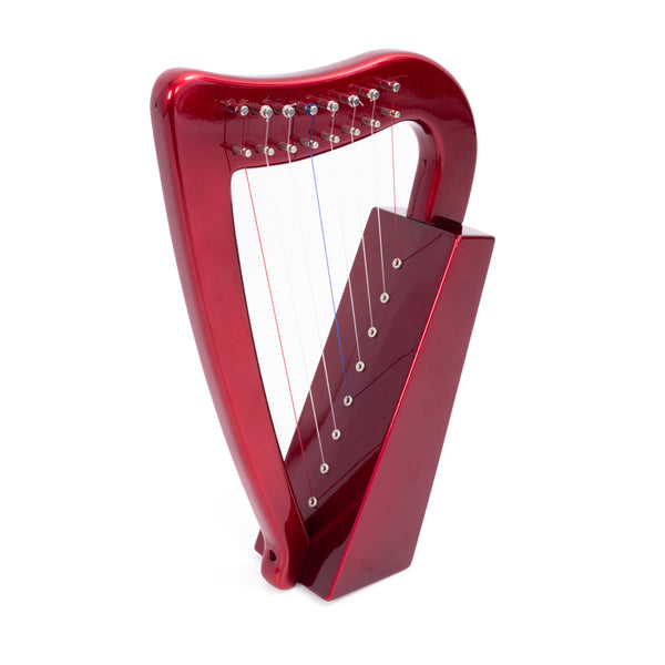 MMX "miniature" 8C folk harp in metallic red - 8 strings