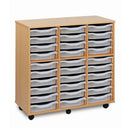 Monarch 30 single tray storage unit (3 x 10) - Transparent