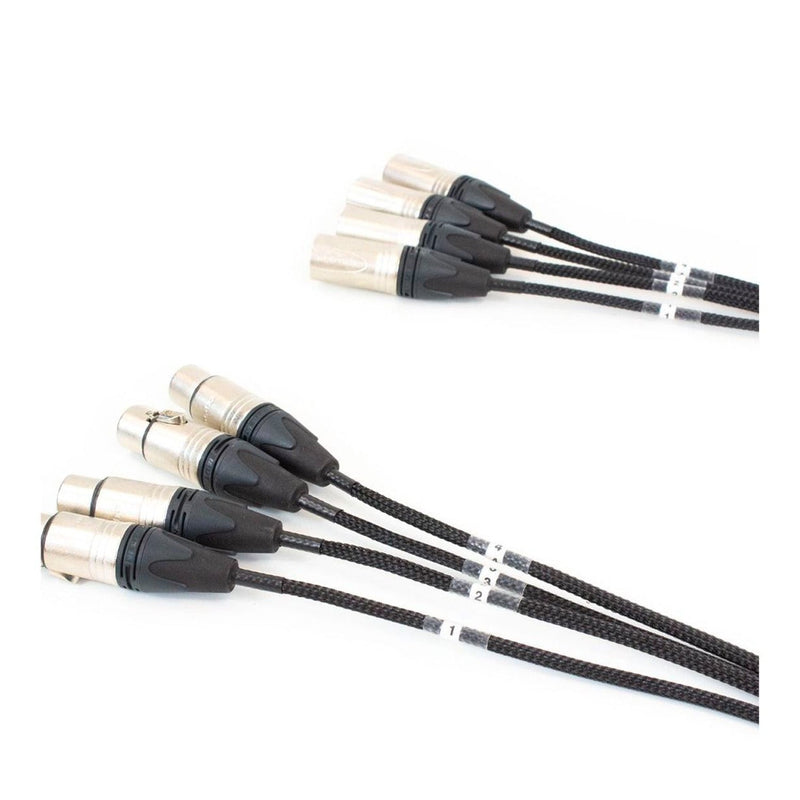 Pro Neutrik 4-Way XLR Loom - 3m