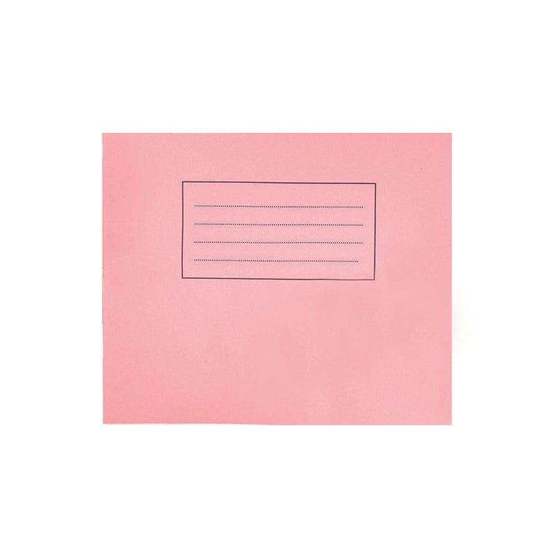 EXERCISE BOOKS, MANILLA COVERS, 10 x 12in (254 x 305mm), 40 pages, Pink, Plain, Pack of 100