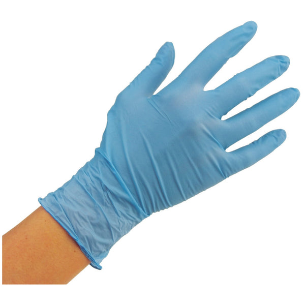 Nitrile Industrial Gloves, Powder free, Medium, Box of 100