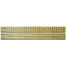 RULERS, HARDWOOD, Double Sided, 30cm, cm/0.5cm, Each