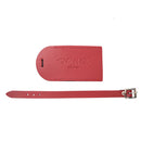Tom & Will 100% real leather luggage tags - Burgundy