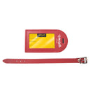 Tom & Will 100% real leather luggage tags - Burgundy