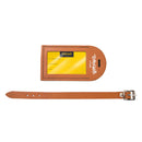 Tom & Will 100% real leather luggage tags - London tan