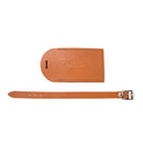 Tom & Will 100% real leather luggage tags - London tan