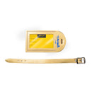 Tom & Will 100% real leather luggage tags - Gold