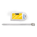 Tom & Will 100% real leather luggage tags - Silver