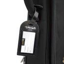 Tom & Will 100% real leather luggage tags - Patent black