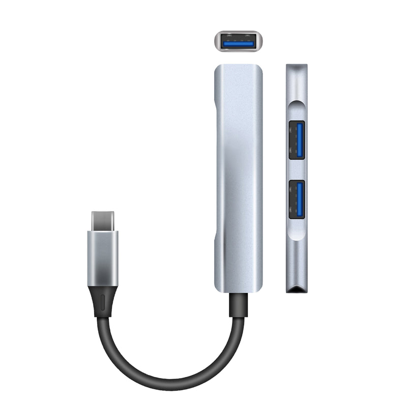 USB-C to 3 x USB-4 sockets & OTG adaptor cable