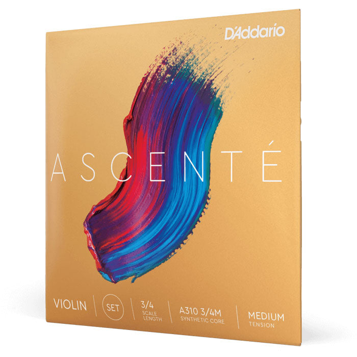 D'Addario Ascente Strings - Violin Set - 3/4 size