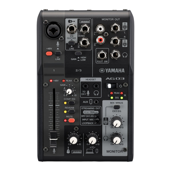 Yamaha AG03 MK2 live streaming mixer - Black