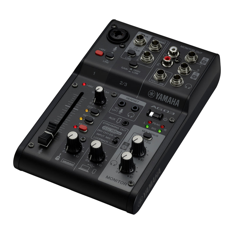 Yamaha AG03 MK2 live streaming mixer - Black
