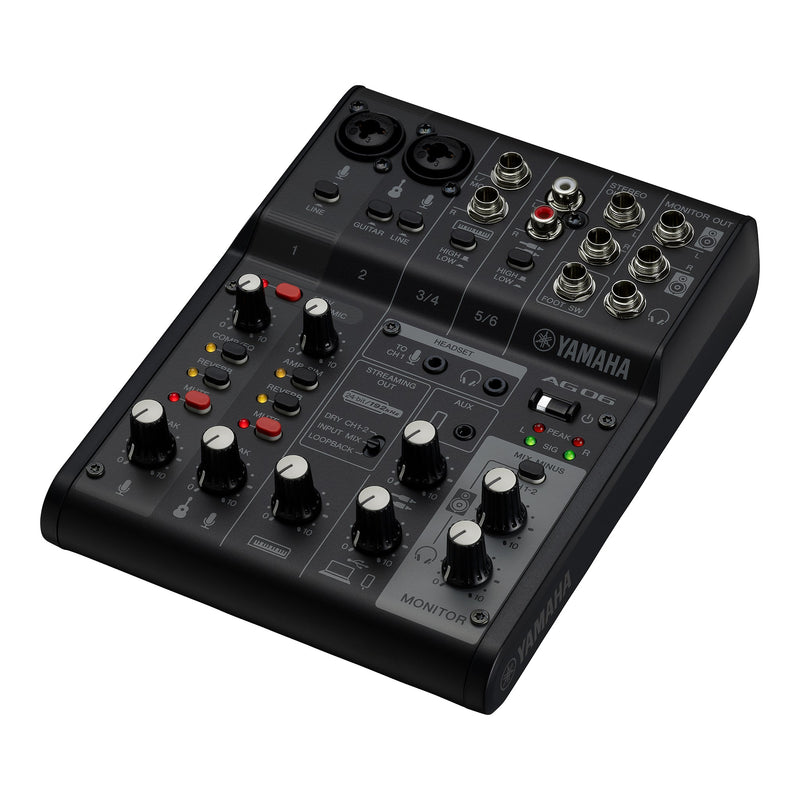 Yamaha AG06 MK2 live streaming mixer - Black