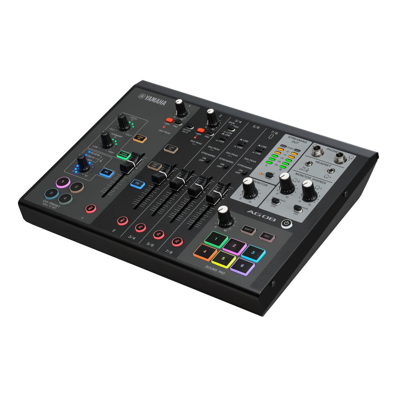 Yamaha AG08 live streaming mixer - Black