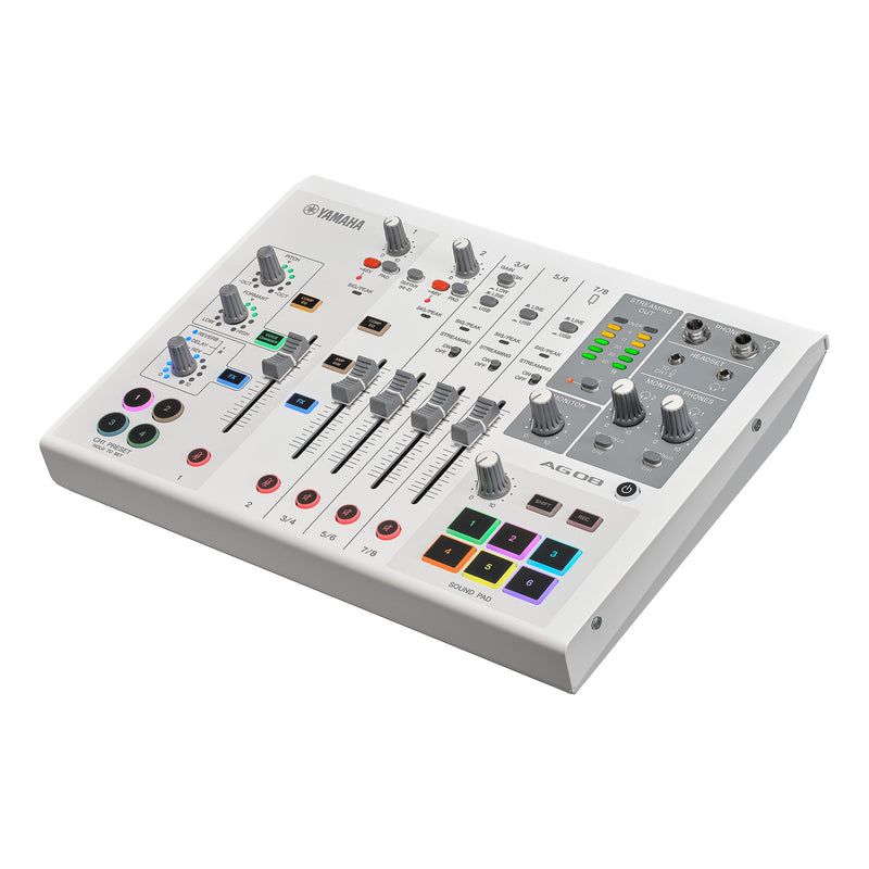 Yamaha AG08 live streaming mixer - White