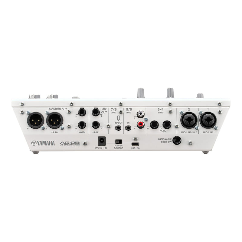 Yamaha AG08 live streaming mixer - White