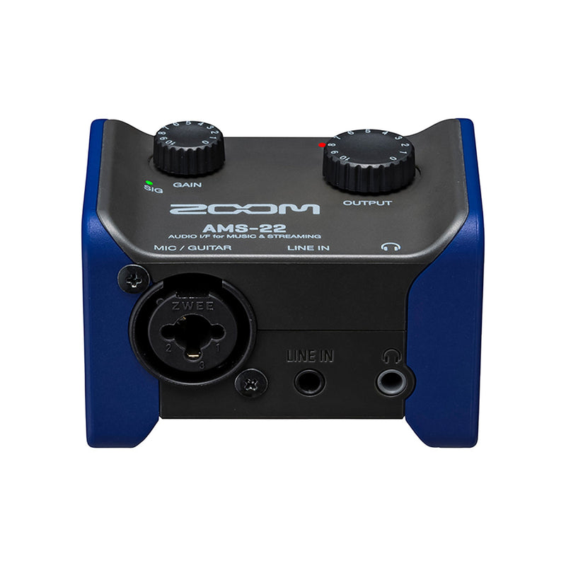 Zoom AMS audio interface for music and streaming - 2-In, 2-Out
