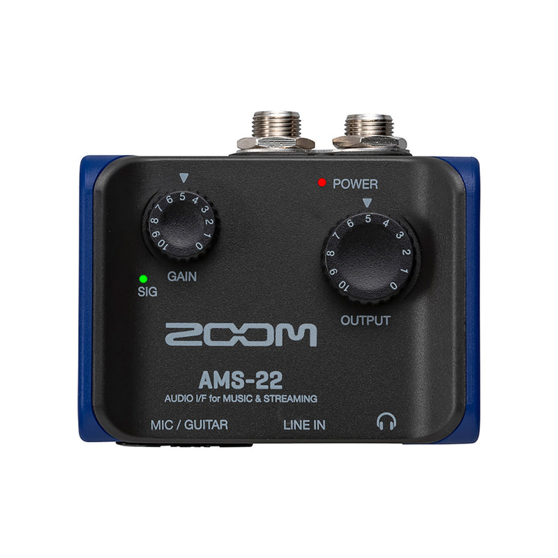 Zoom AMS audio interface for music and streaming - 2-In, 2-Out