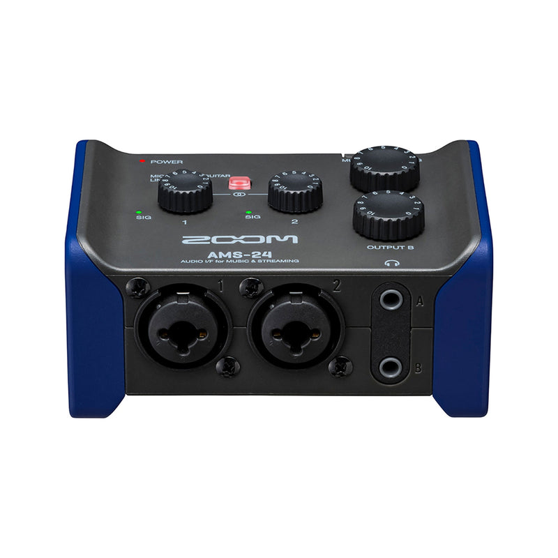 Zoom AMS audio interface for music and streaming - 2-In, 4-Out