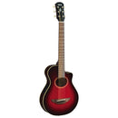 Yamaha APXT2 3/4 cutaway travel electro-acoustic guitar in gloss - Dark Red Burst