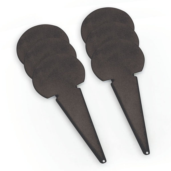 PLAIN THROWING MARKER 75MM, BLACK, SET OF 6