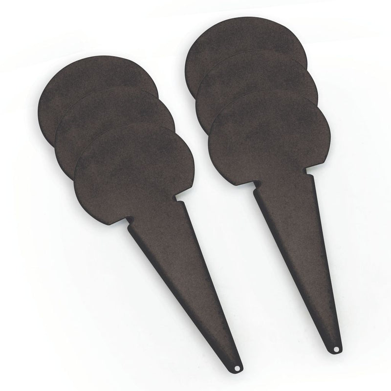 PLAIN THROWING MARKER 75MM, BLACK, SET OF 6