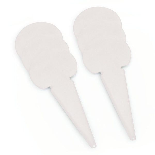 PLAIN THROWING MARKER  75MM, WHITE, SET OF 6