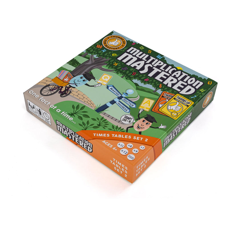 Multiplication Mastered Set 2 Thumbs up for Mastery