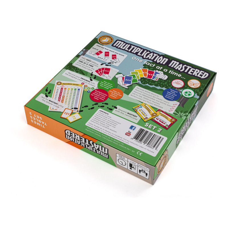 Multiplication Mastered Set 2 Thumbs up for Mastery