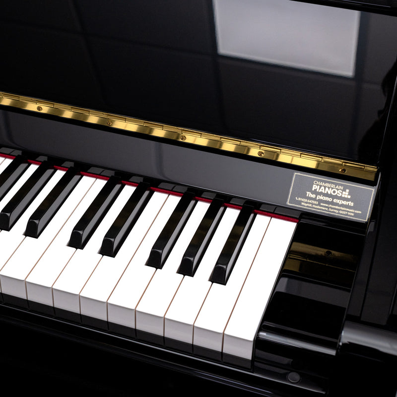 Yamaha b3 upright piano - Polished Ebony with Chrome Fittings