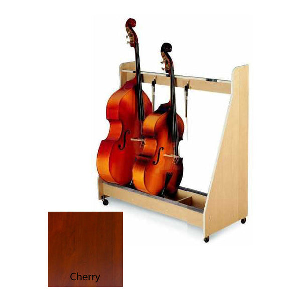 Double Bass Rack - Up To 3 Instruments - Cherry