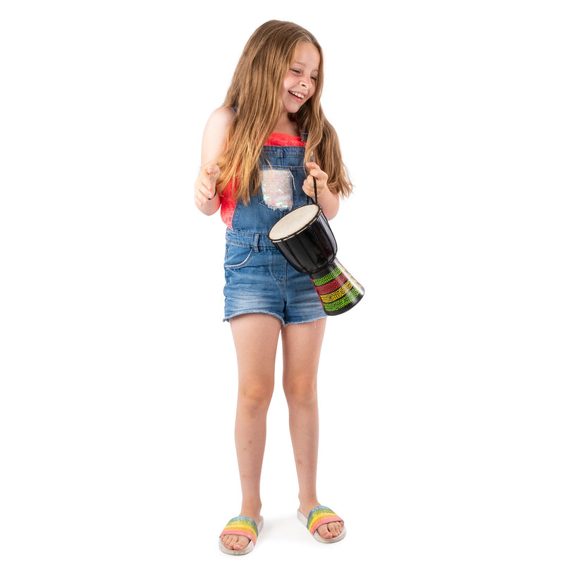 Percussion Workshop 5" Head Djembe Drum - Kente African